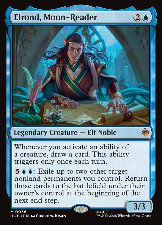 MTG Card Title: Elrond, Moon-Reader HOB/36