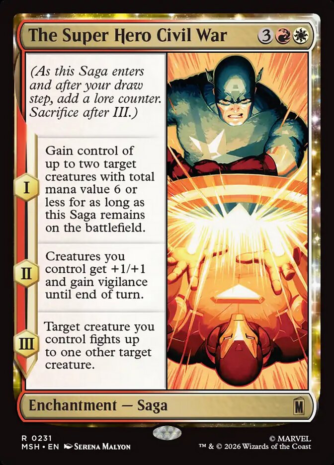 MTG Card Title: The Super Hero Civil War MSH/231