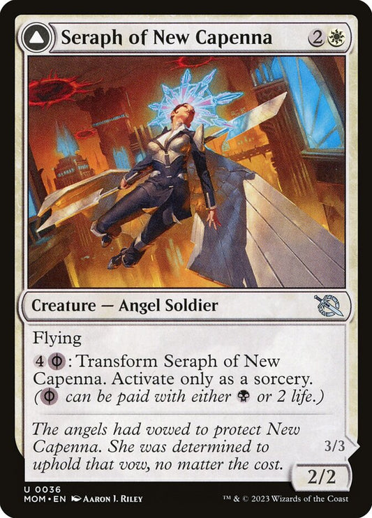 MTG Card Title: Seraph of New Capenna // Seraph of New Phyrexia MOM/36