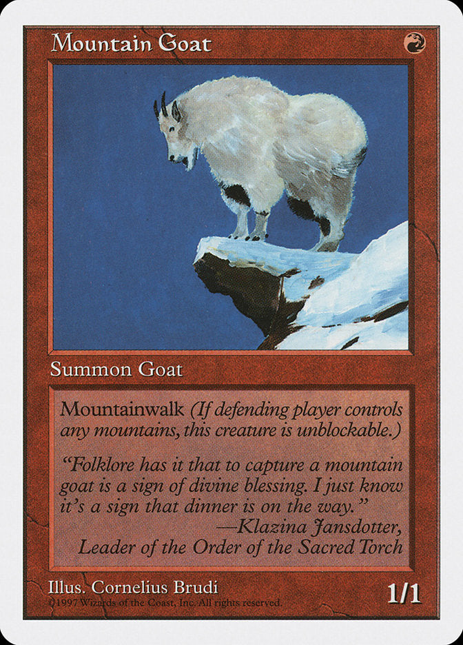 MTG Card Title: Mountain Goat 5ED/252