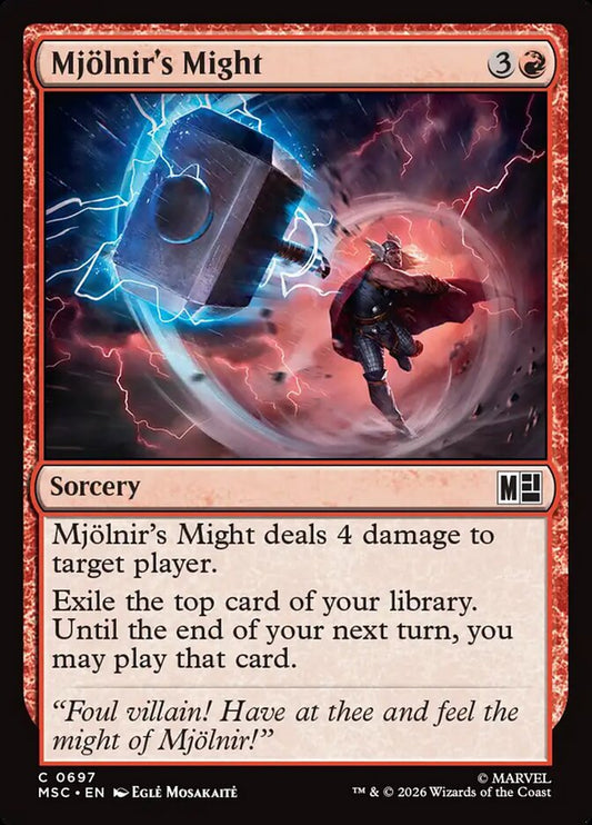 MTG Card Title: Mjölnir's Might MSC/697