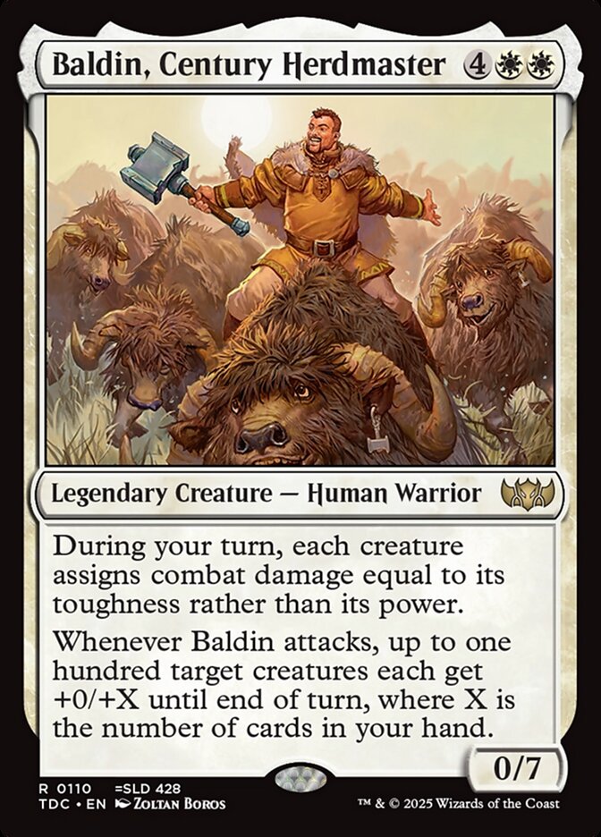 MTG Card Title: Baldin, Century Herdmaster TDC/110