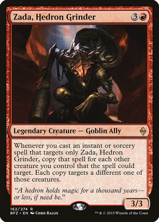 MTG Card Title: Zada, Hedron Grinder BFZ/162