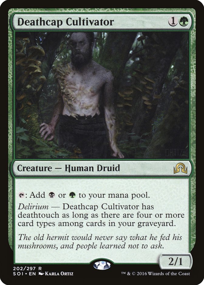 MTG Card Title: Deathcap Cultivator SOI/202