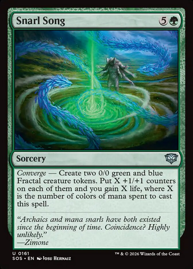 MTG Card Title: Snarl Song SOS/161