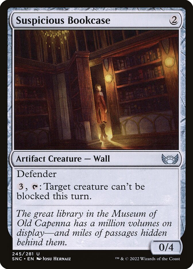 MTG Card Title: Suspicious Bookcase SNC/245