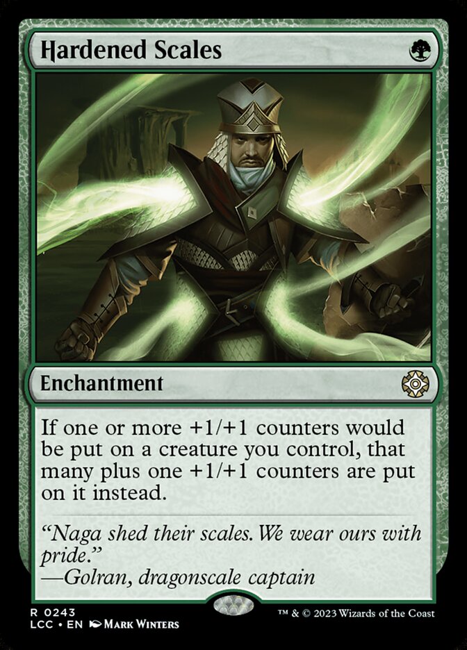 MTG Card Title: Hardened Scales LCC/243
