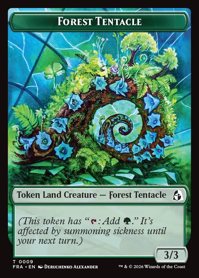 MTG Card Title: Forest Tentacle TFRA/9