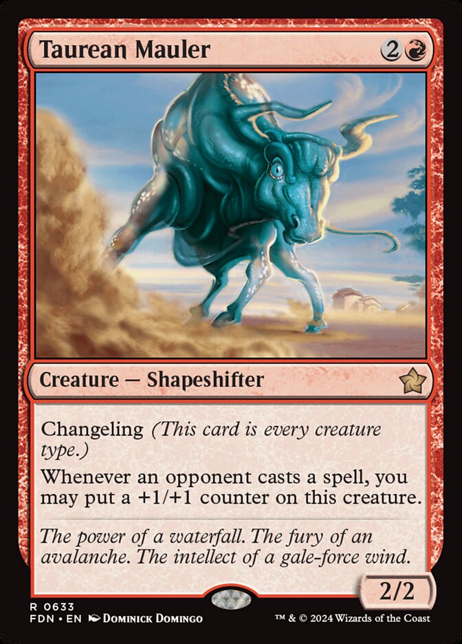 MTG Card Title: Taurean Mauler FDN/633