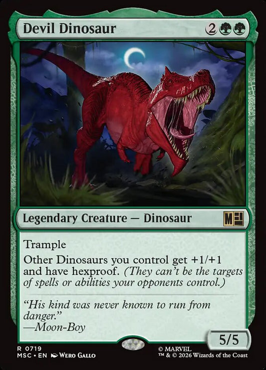 MTG Card Title: Devil Dinosaur MSC/719