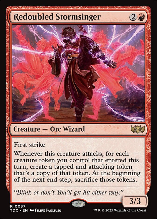 MTG Card Title: Redoubled Stormsinger TDC/37