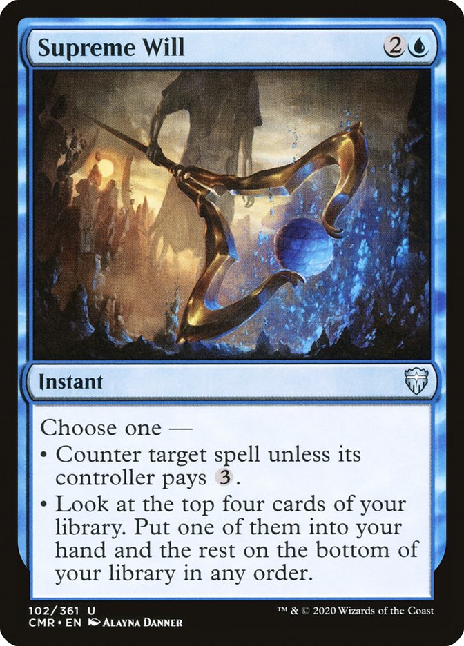 MTG Card Title: Supreme Will CMR/102