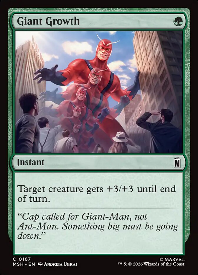 MTG Card Title: Giant Growth MSH/167
