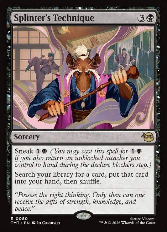 MTG Card Title: Splinter's Technique TMT/80