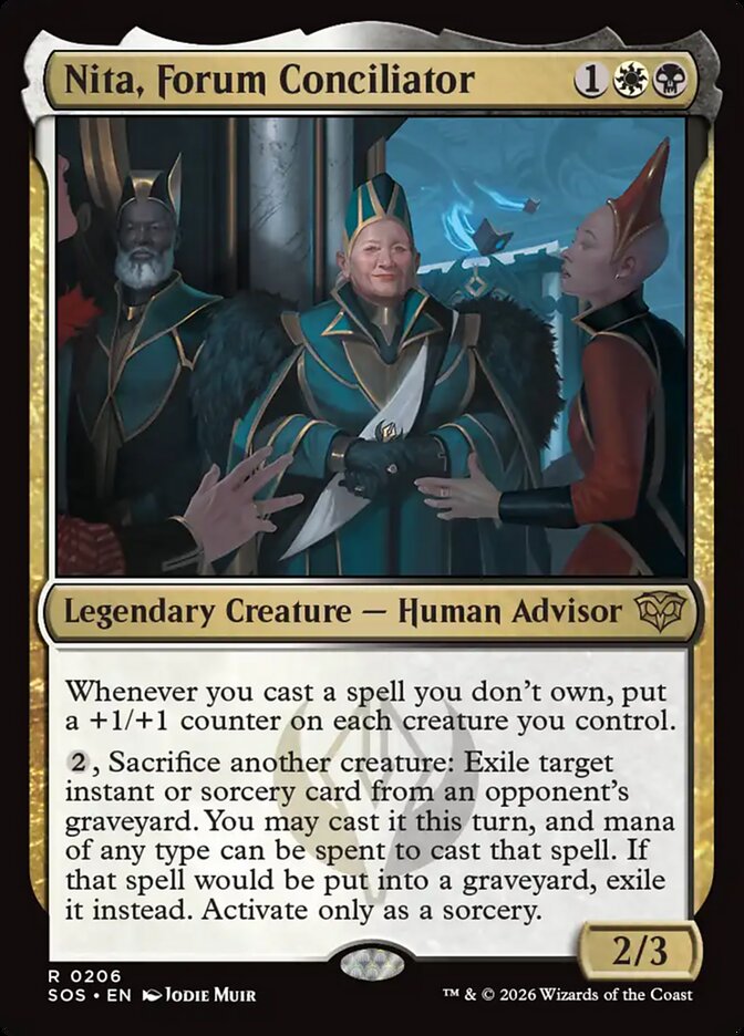 MTG Card Title: Nita, Forum Conciliator SOS/206
