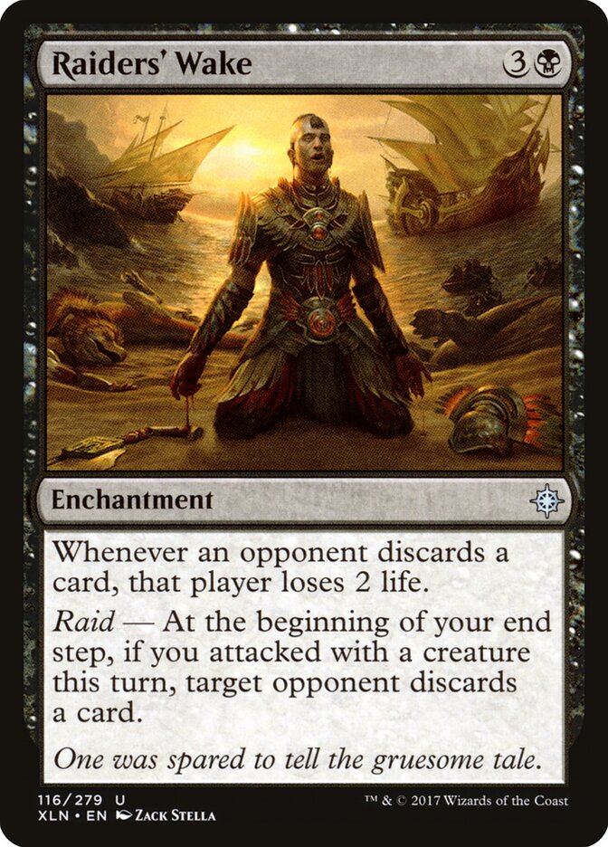 MTG Card Title: Raiders' Wake XLN/116