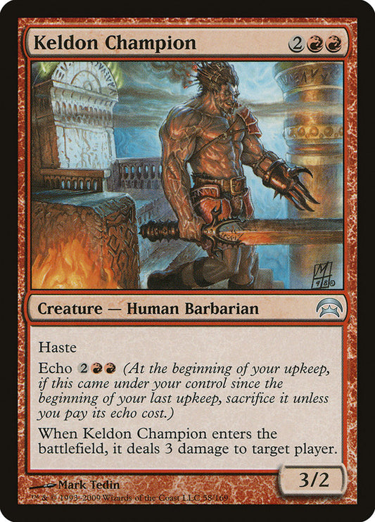 MTG Card Title: Keldon Champion HOP/58