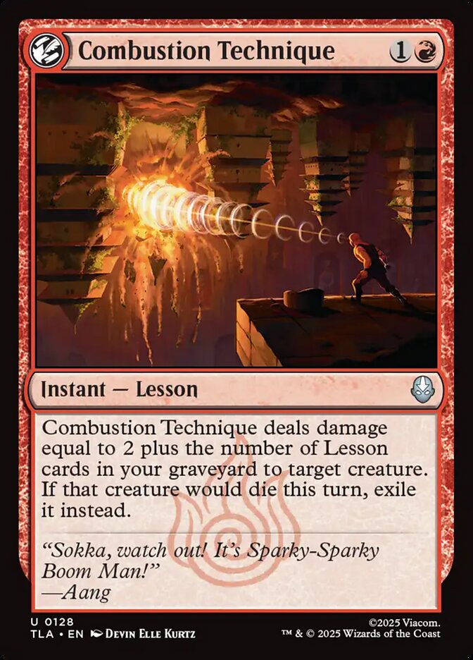 MTG Card Title: Combustion Technique TLA/128