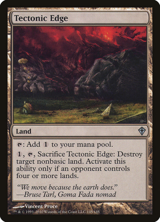 MTG Card Title: Tectonic Edge WWK/145
