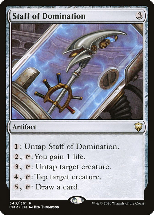 MTG Card Title: Staff of Domination CMR/343