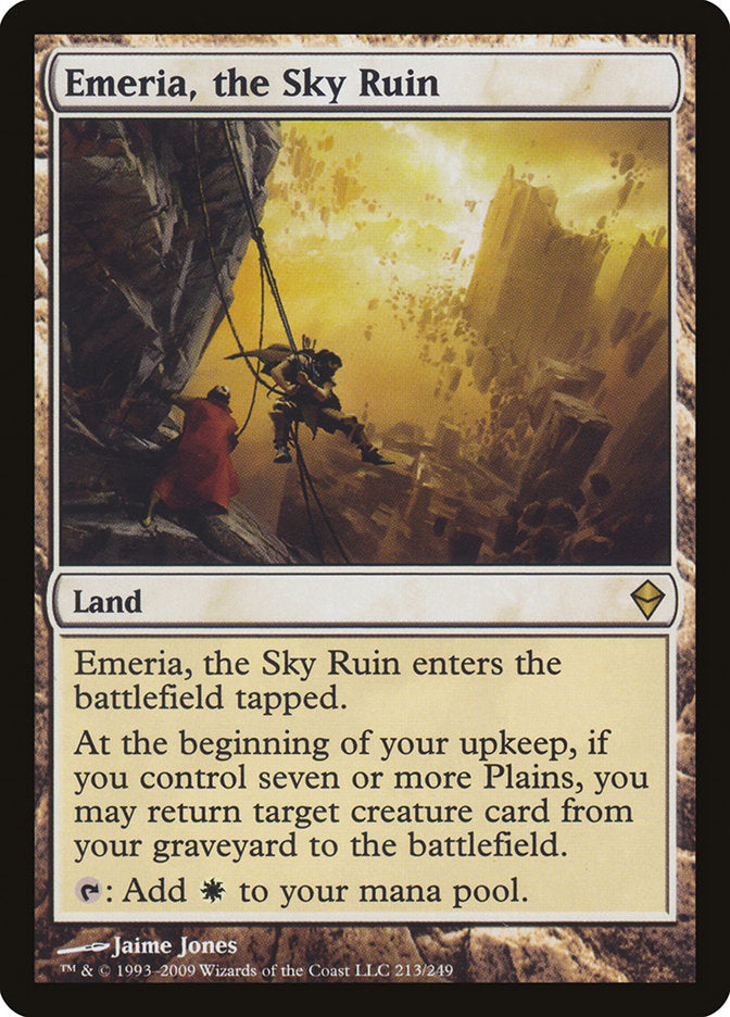 MTG Card Title: Emeria, the Sky Ruin ZEN/213