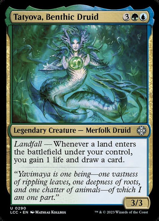 MTG Card Title: Tatyova, Benthic Druid LCC/290