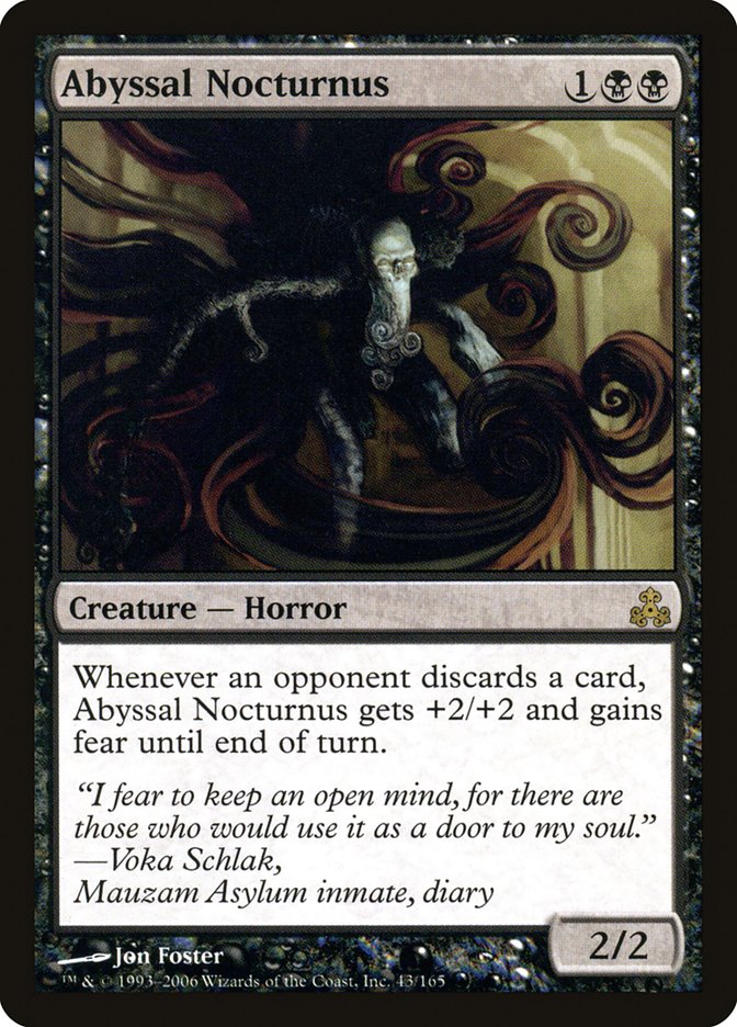 MTG Card Title: Abyssal Nocturnus GPT/43