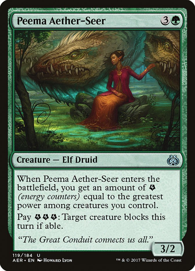 MTG Card Title: Peema Aether-Seer AER/119