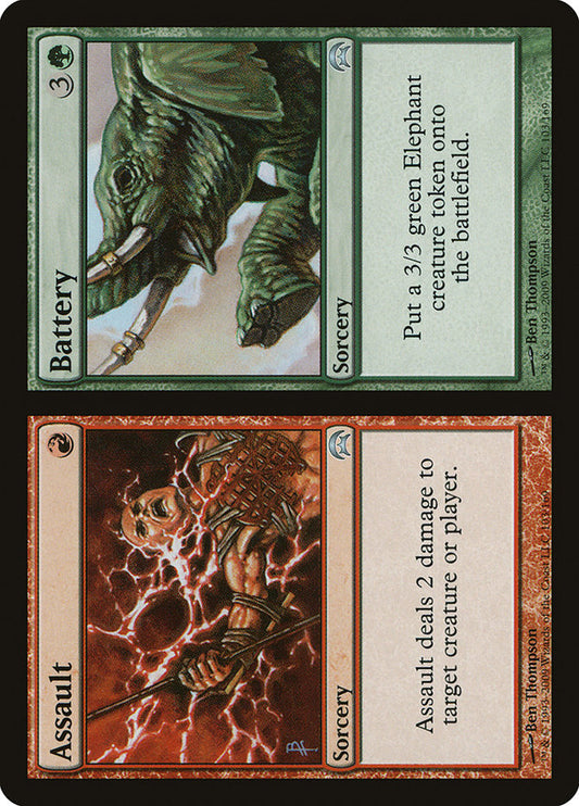 MTG Card Title: Assault // Battery HOP/103