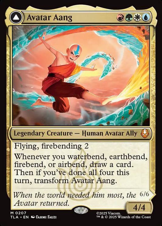 MTG Card Title: Avatar Aang // Aang, Master of Elements TLA/207