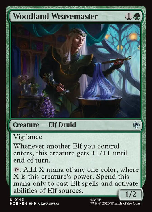 MTG Card Title: Woodland Weavemaster HOB/143