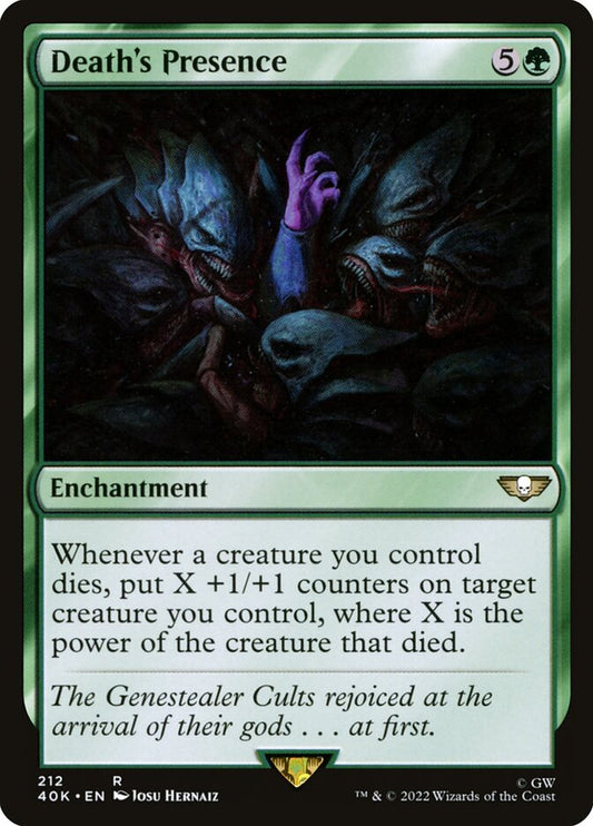MTG Card Title: Death's Presence 40K/212