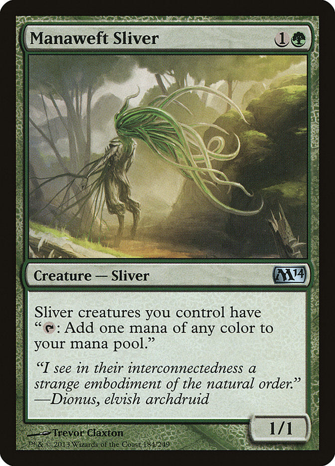 MTG Card Title: Manaweft Sliver M14/184