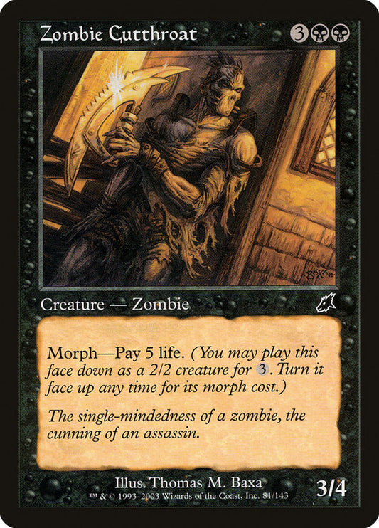 MTG Card Title: Zombie Cutthroat SCG/81