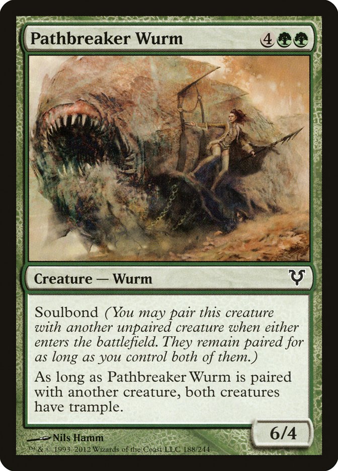 MTG Card Title: Pathbreaker Wurm AVR/188