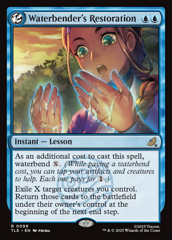 MTG Card Title: Waterbender's Restoration TLE/99