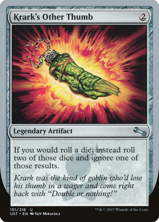 MTG Card Title: Krark's Other Thumb UST/151