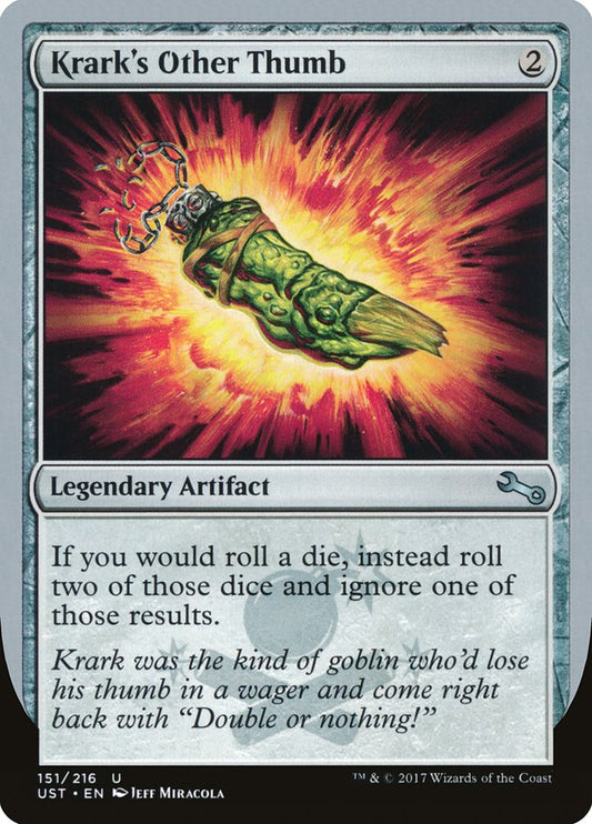 MTG Card Title: Krark's Other Thumb UST/151