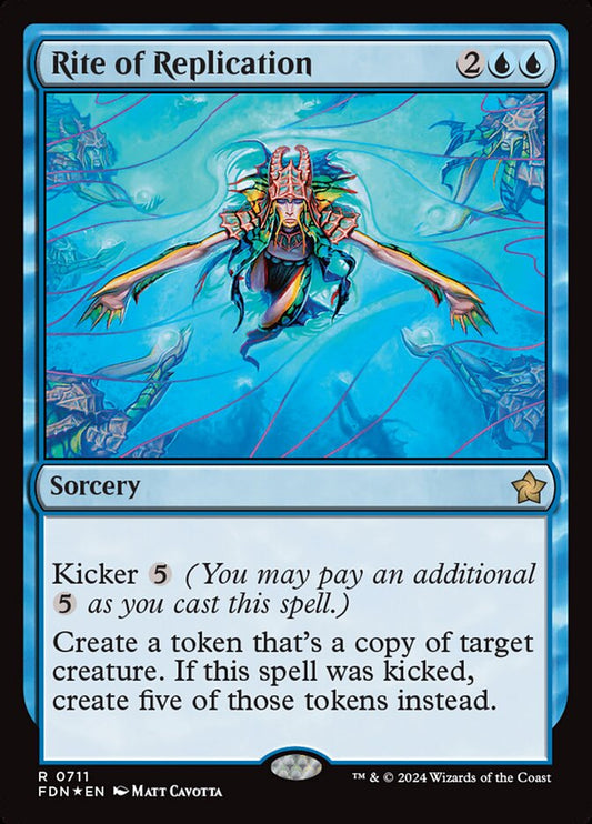 MTG Card Title: Rite of Replication FDN/711