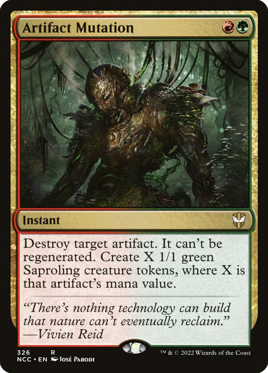 MTG Card Title: Artifact Mutation NCC/326