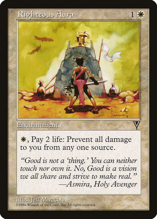 MTG Card Title: Righteous Aura VIS/20