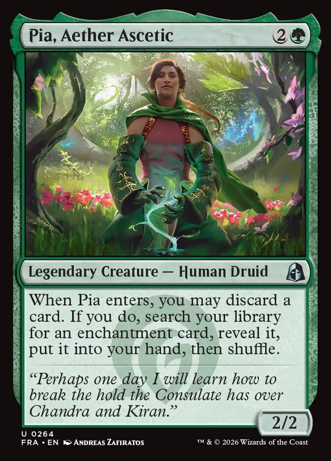 MTG Card Title: Pia, Aether Ascetic FRA/264