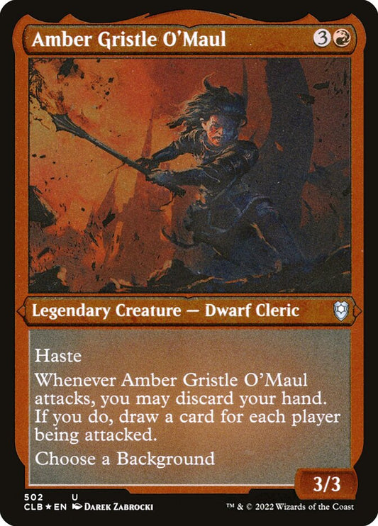 MTG Card Title: Amber Gristle O'Maul CLB/502