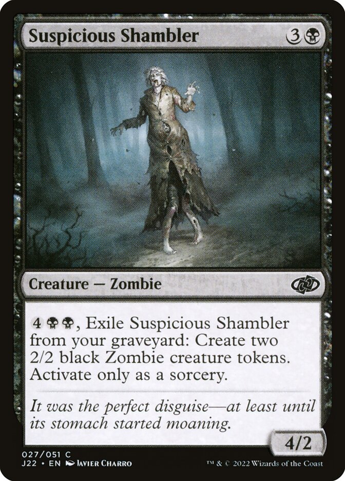 MTG Card Title: Suspicious Shambler J22/27