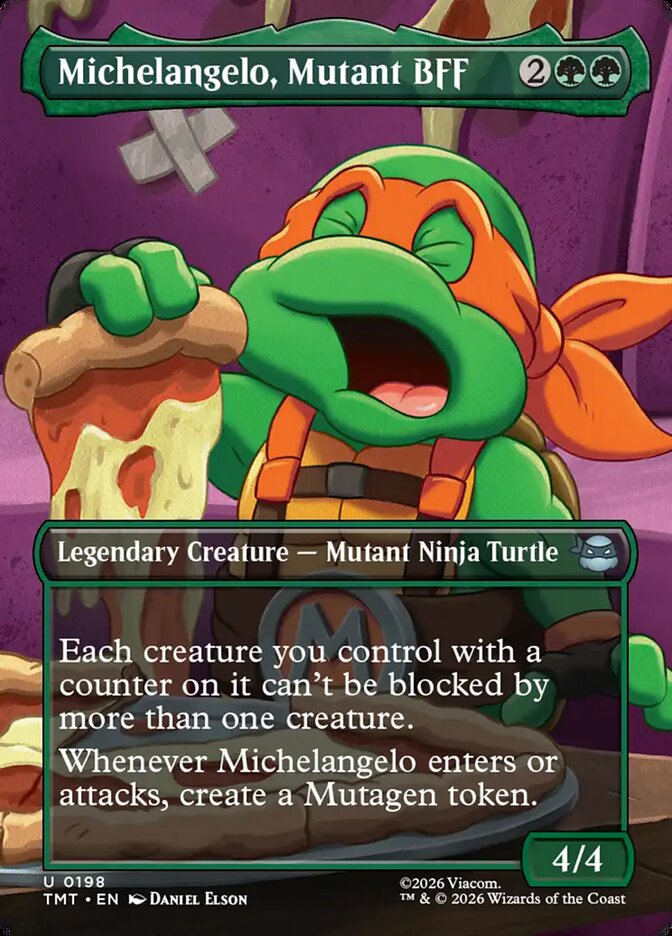 MTG Card Title: Michelangelo, Mutant BFF TMT/198