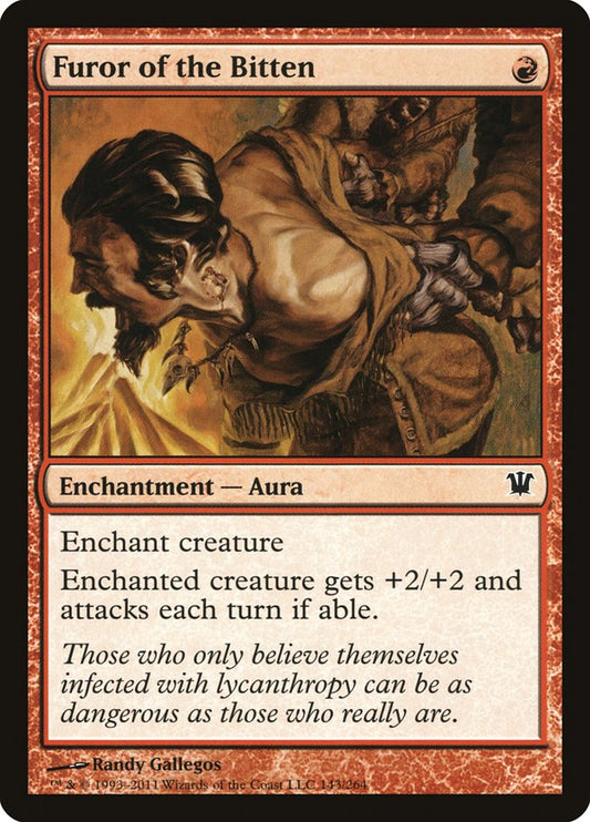 MTG Card Title: Furor of the Bitten ISD/143