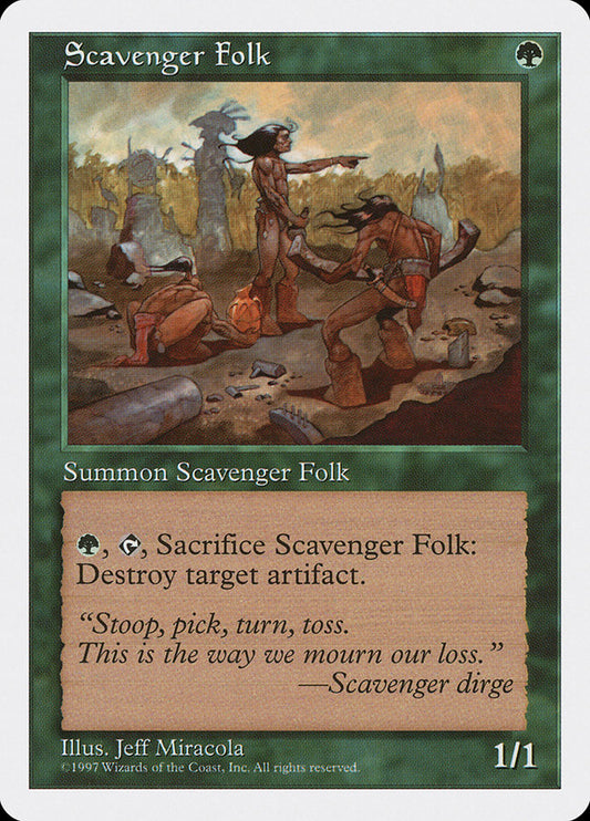 MTG Card Title: Scavenger Folk 5ED/323