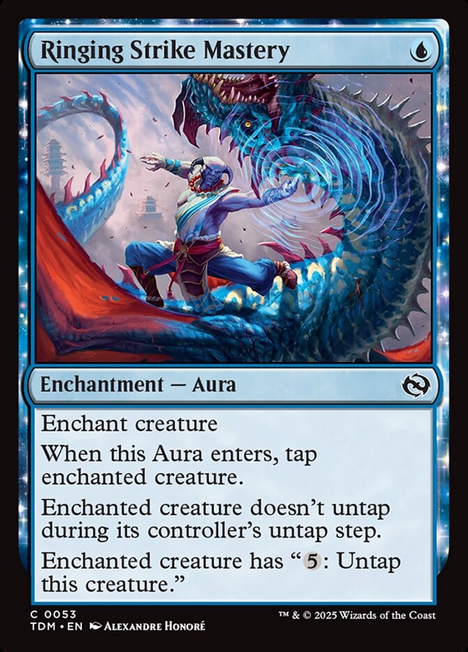 MTG Card Title: Ringing Strike Mastery TDM/53