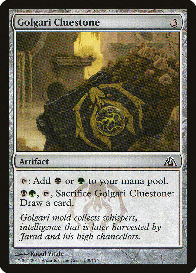 MTG Card Title: Golgari Cluestone DGM/139