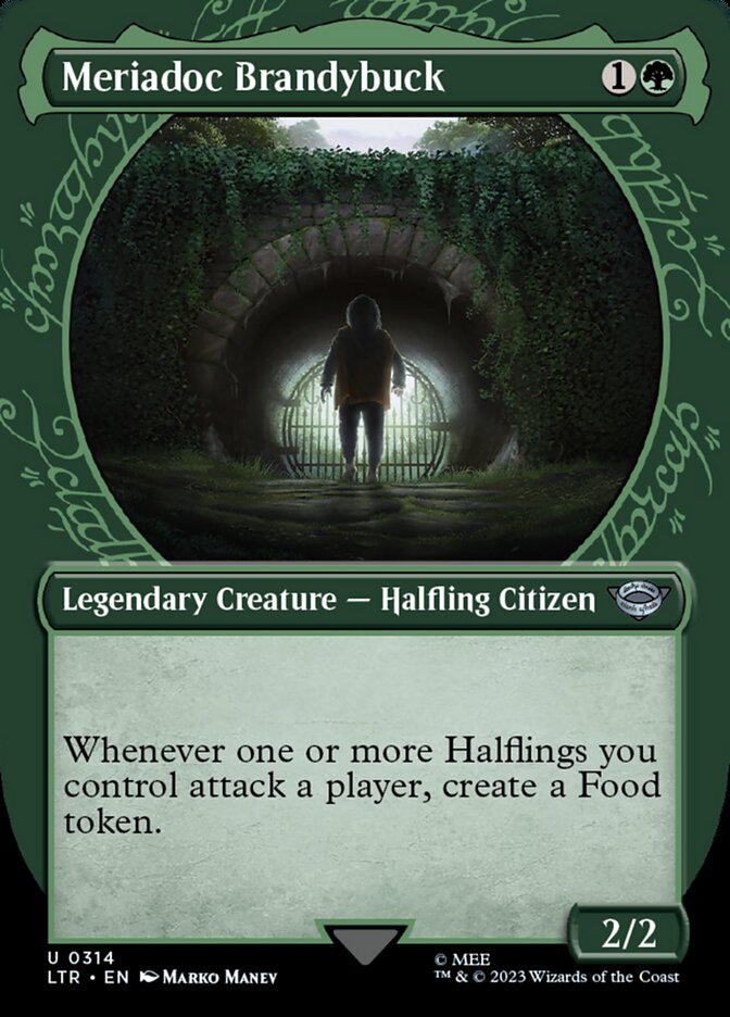 MTG Card Title: Meriadoc Brandybuck LTR/314